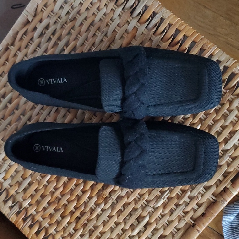 VIVAIA Square-Toe Knot Loafers (Caitlin2.0)